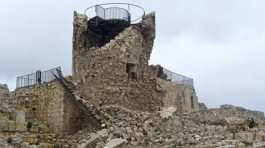 earthquake damaged Aleppo citadel