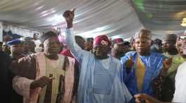 Bola Tinubu with supporters
