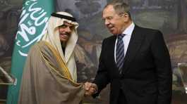 Faisal bin Farhan Al-Saud and Sergey Lavrov
