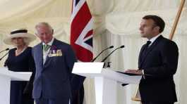 Prince Charles,Camilla and Emmanuel Macron