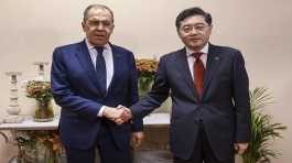 Sergey Lavrov and Qin Gang 