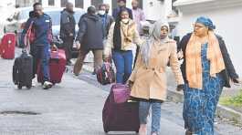 migrants flee Tunisia