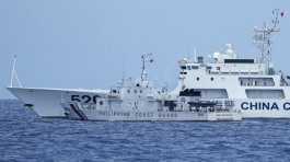 Chinese Coast Guard ship blocks Philippine Coast Guard ship