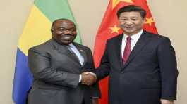 Jinping and Ali Bongo of Gabon