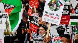 Protest in London against Al-Aqsa raid