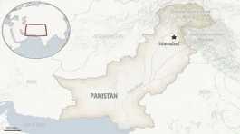 map for Pakistan..