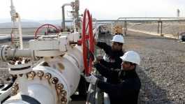 oil pipeline in the Tawke oil field Iraq