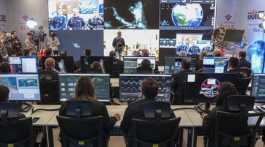 rocket satellite launch control centre