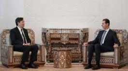 Bashar al Assad with Zhai Jun