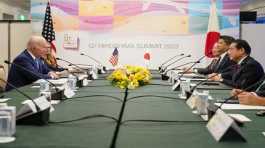 Joe Biden holds a bilateral meeting with Fumio Kishida