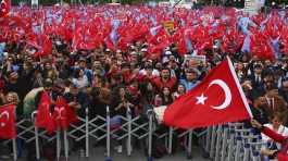 Supporters of Turkish CHP party leader