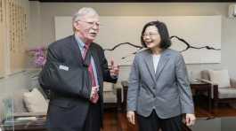 Tsai Ing wen meets John Bolton