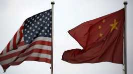 USA n China flags