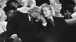 The Rev. Martin Luther King Sr. and President Jimmy Carter
