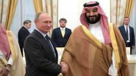 Vladimir Putin and Mohammed bin Salman Al Saud