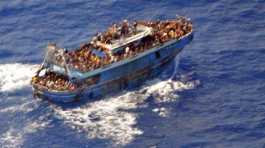migrants onboard a boat