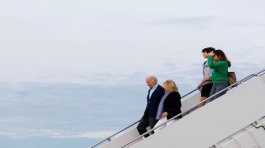 Joe Biden, first lady Jill Biden and grandchildren