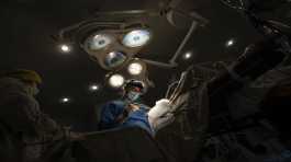 Neurosurgeon Nikita Lombrozo operates on a patient
