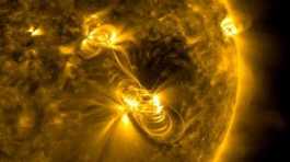 medium-sized solar flare