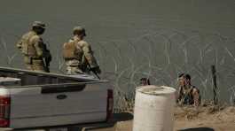 razor wire on the US Mexico border