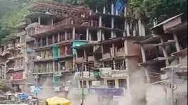 Buildings collapse