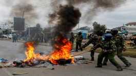 Protesters clash with Kenya police