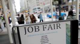 Signage for a job fair