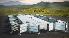 image of Climeworks' Mammoth direct air capture plant