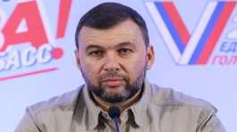Acting head of the Donetsk People’s Republic Denis Pushilin