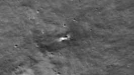 Luna 25 crater image enlarged four times