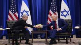 Joe Biden meets Benjamin Netanyahu