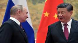 Vladimir Putin with Xi Jinping