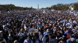 Israeli supporters protest against antisemitism