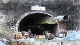 collapsed road tunnel