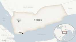 map for Yemen,.