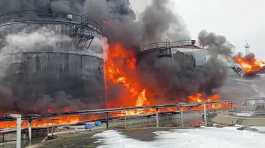 Ukrainian drone struck an oil storage depot 